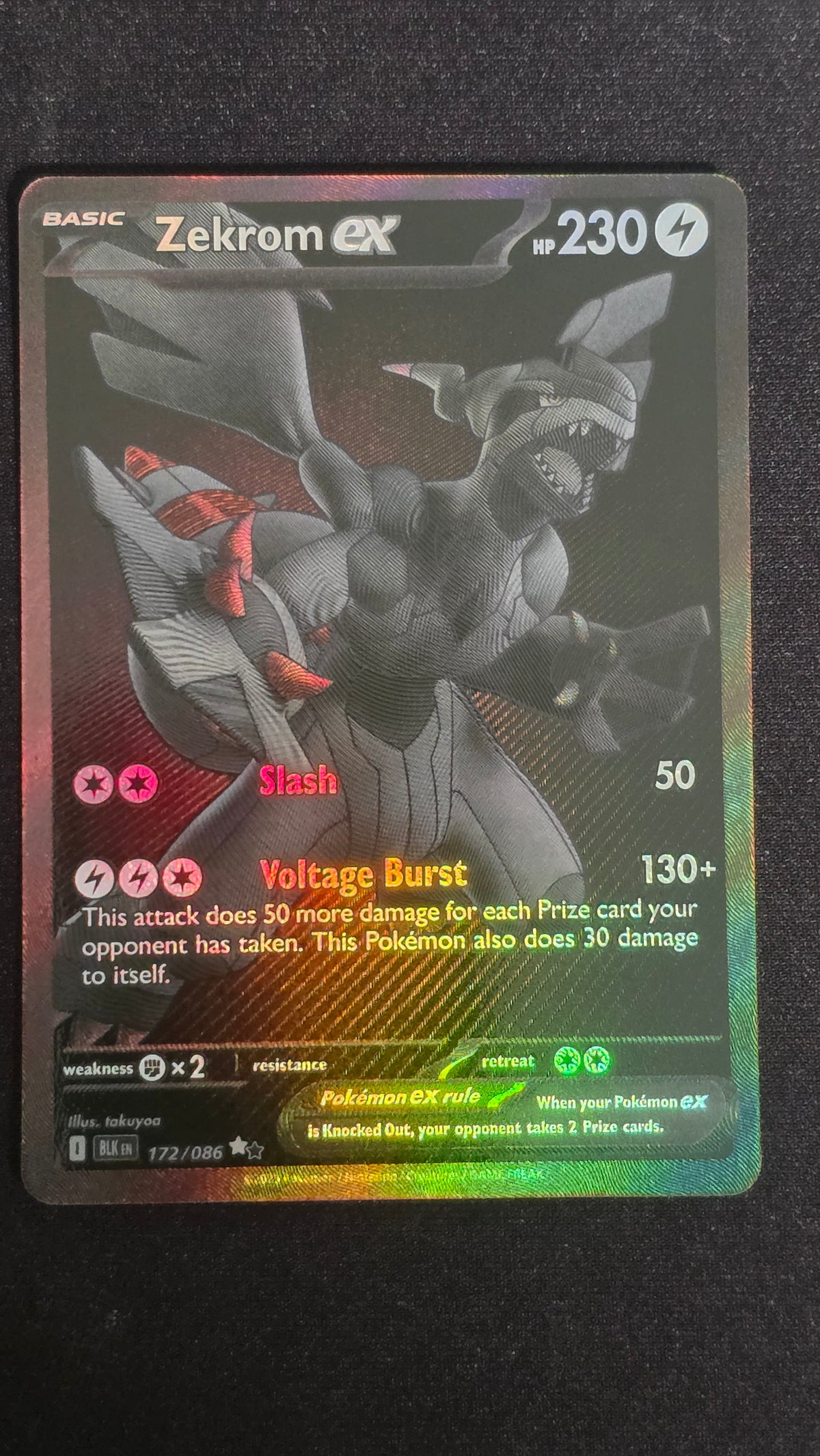 SV: Black Bolt #172/086 Zekrom ex